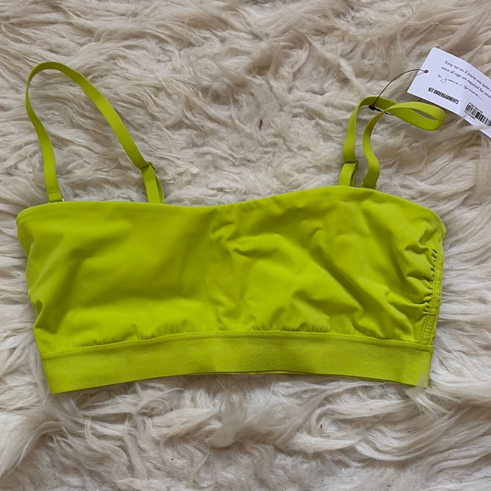 Lime Green Bandeau Bralette